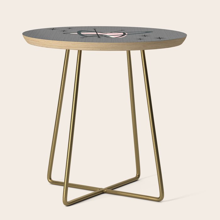 Atomic Boomerangs & Starbursts Side Table