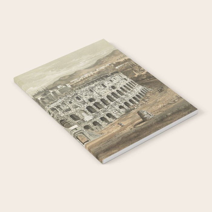 Vintage Illustration Of The Roman Colosseum (1872) Notebook