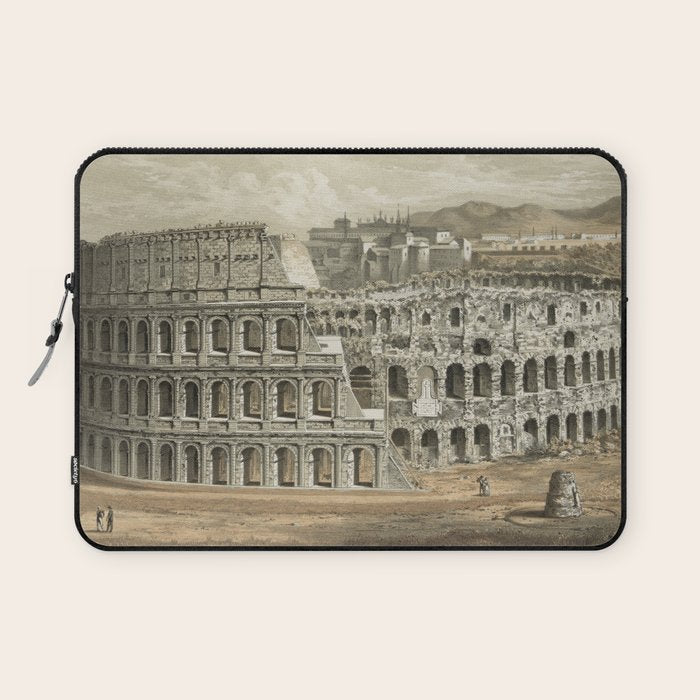 Vintage Illustration Of The Roman Colosseum (1872) Laptop Sleeve