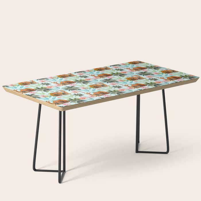 Camel Ride, Modern Bohemian Eclectic Animals, India Culture Travel Palm Desert Painting Coffee Table