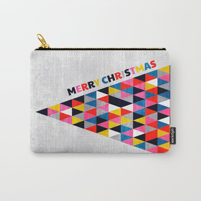 Minimalistic Christmas Tree Carry All Pouch