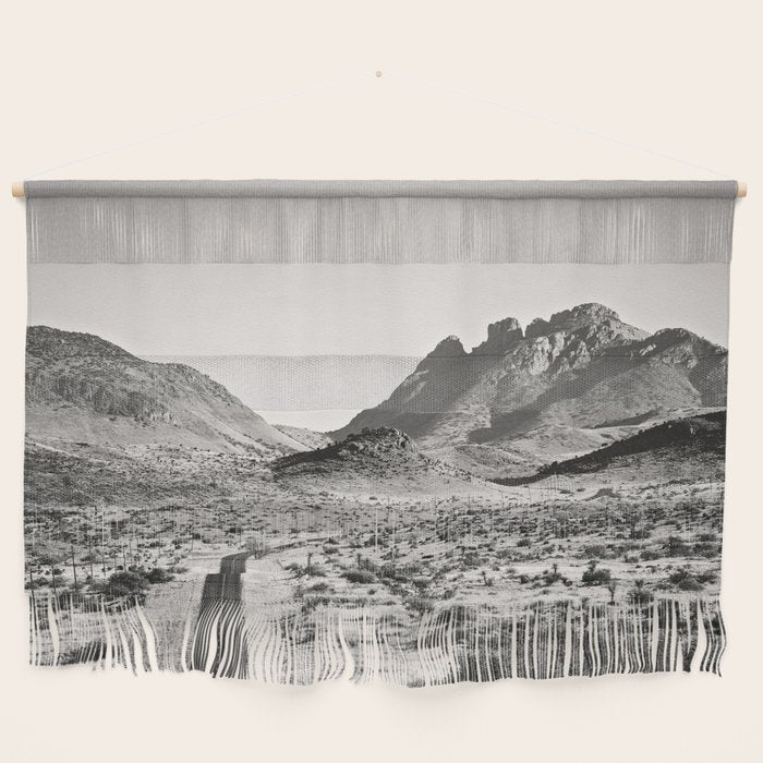 The Lost Highway Iii Black & White Wall Hanging