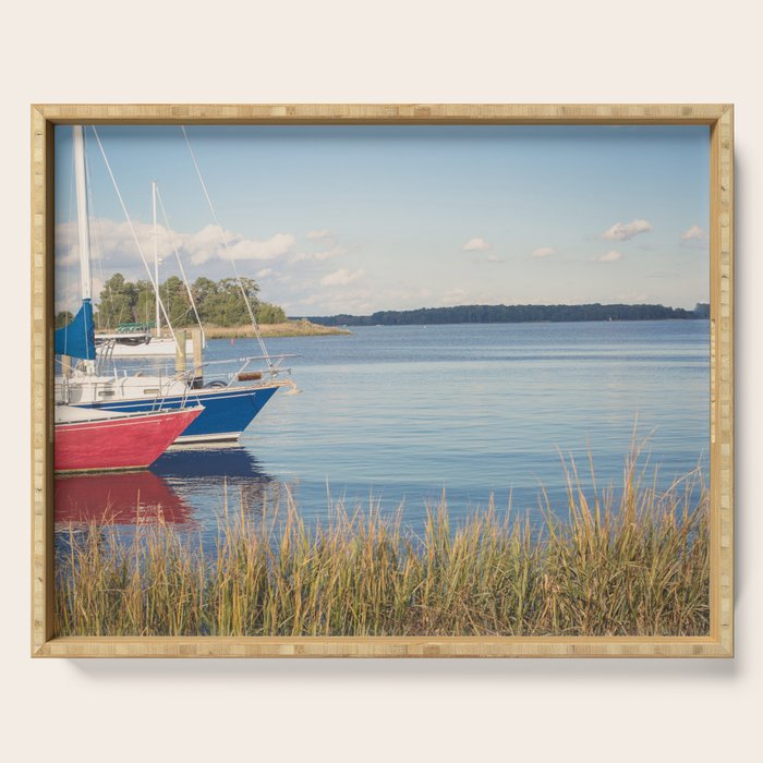 Morning On Chesapeake Bay, No. 2 Serving Tray