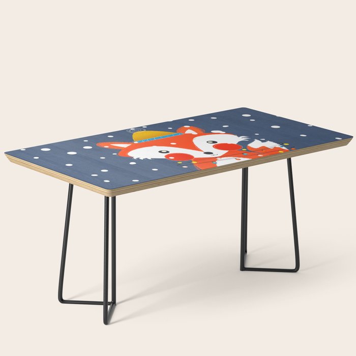 Cute Christmas Fox In The Snow Coffee Table
