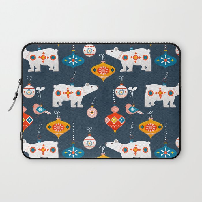 Christmas Retro Decorations No2 Laptop Sleeve