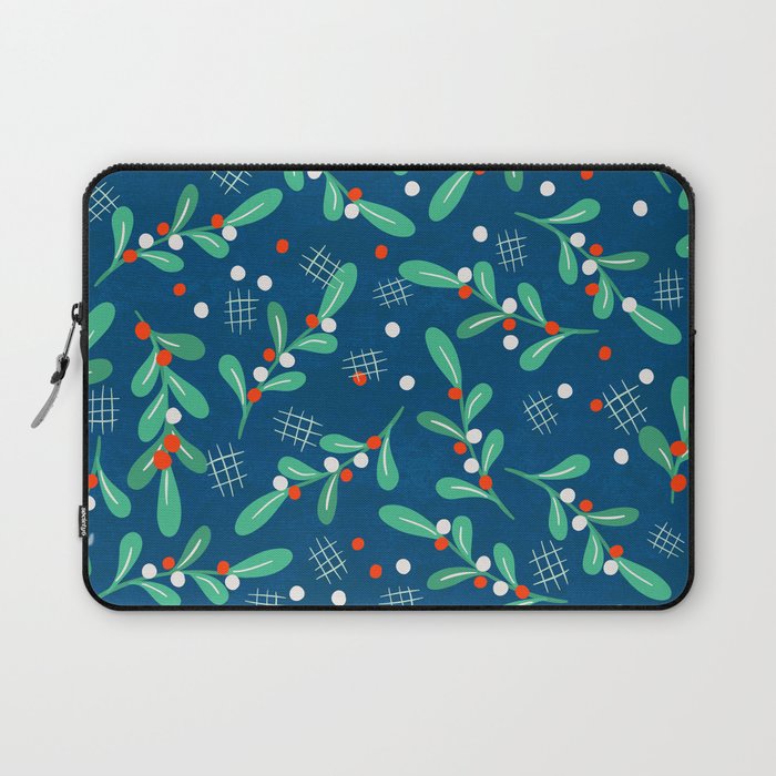 Misseltoe -  Christmas Pattern No1 Laptop Sleeve