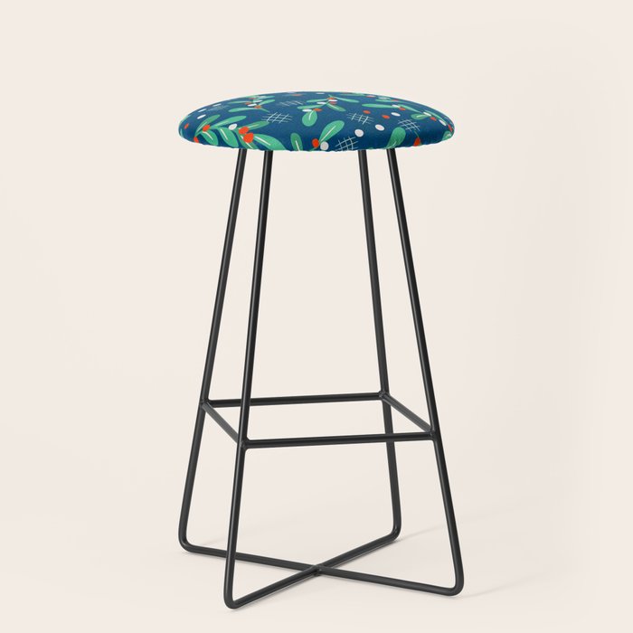 Misseltoe -  Christmas Pattern No1 Stool