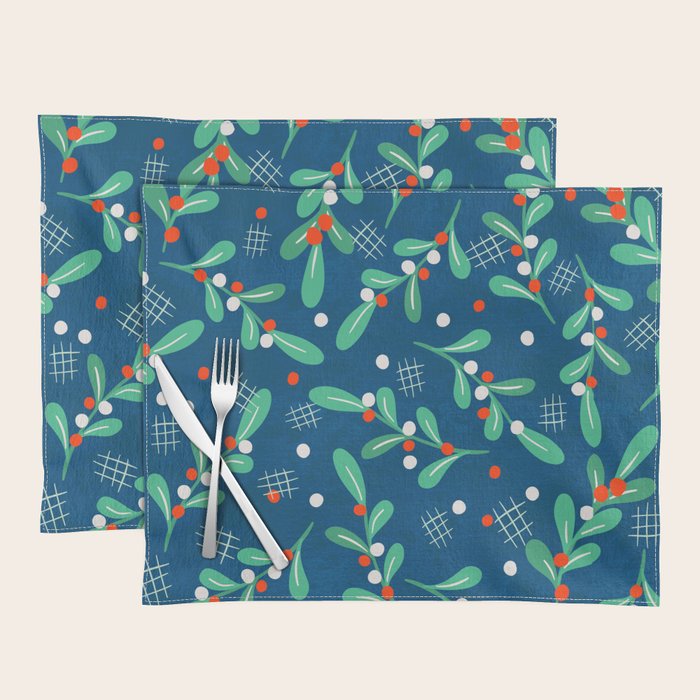 Misseltoe -  Christmas Pattern No1 Placemat