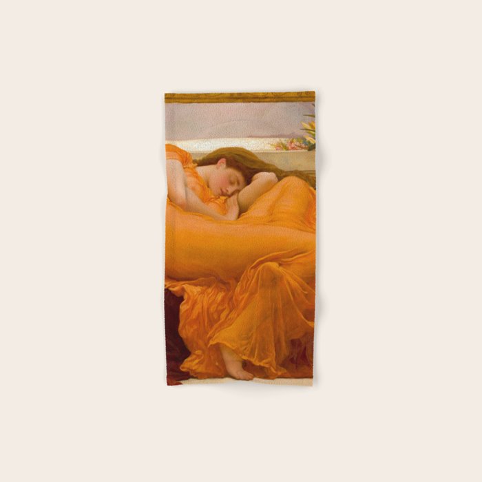 Flaming June, Frederic Leighton Bath Towel