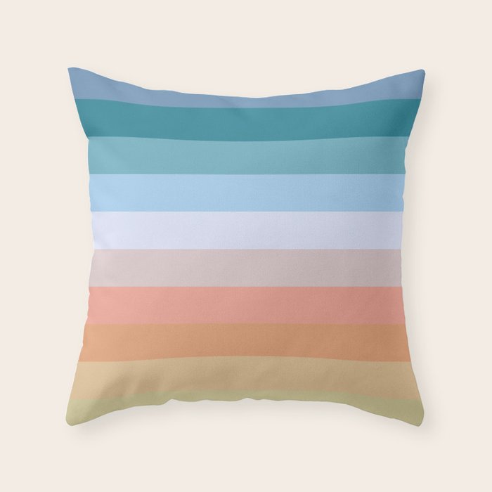 Multicolor Stripes - Tiyanak Throw Pillow