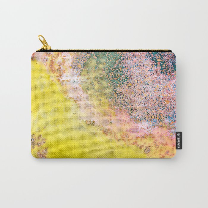 Random Bliss, Abstract Graphic Digital Art, Resin Art Painting Colorful Eclectic Bohemian Carry All Pouch