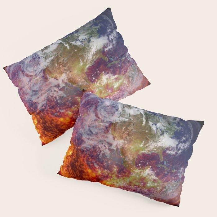Global Warming Climate Change Pillow Sham