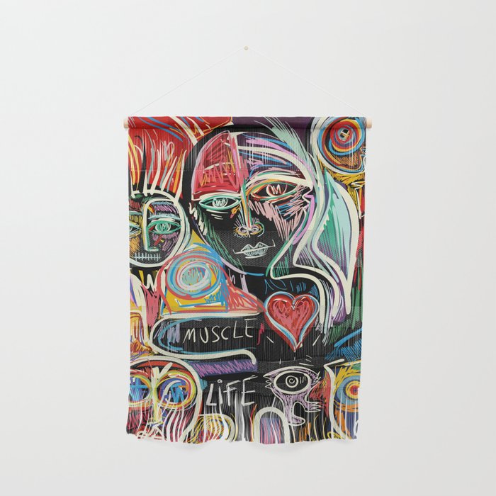 Muscle Is Life Street Art Graffiti Love Wall Hanging