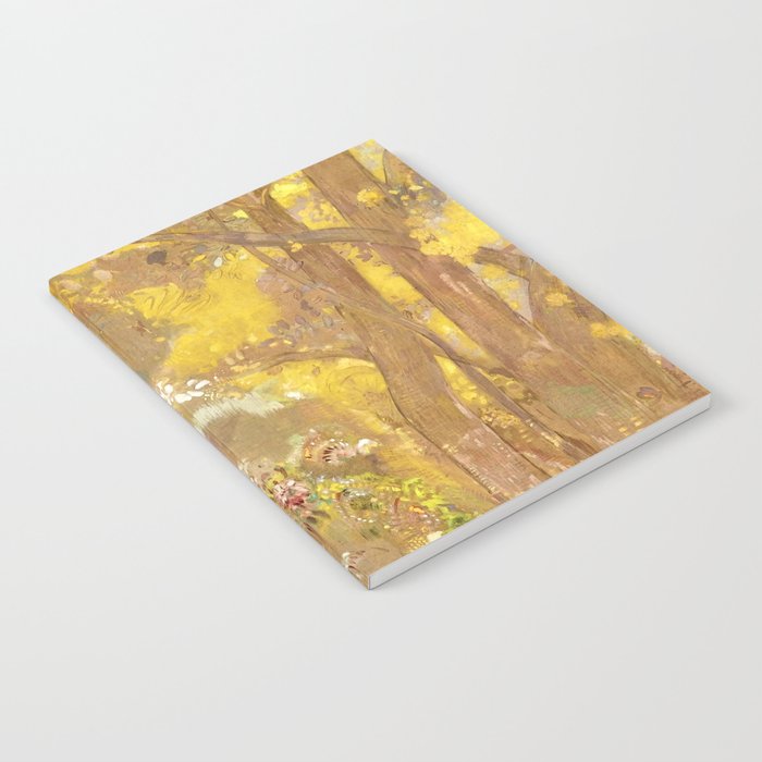 Odilon Redon "Trees On A Yellow Background" Notebook