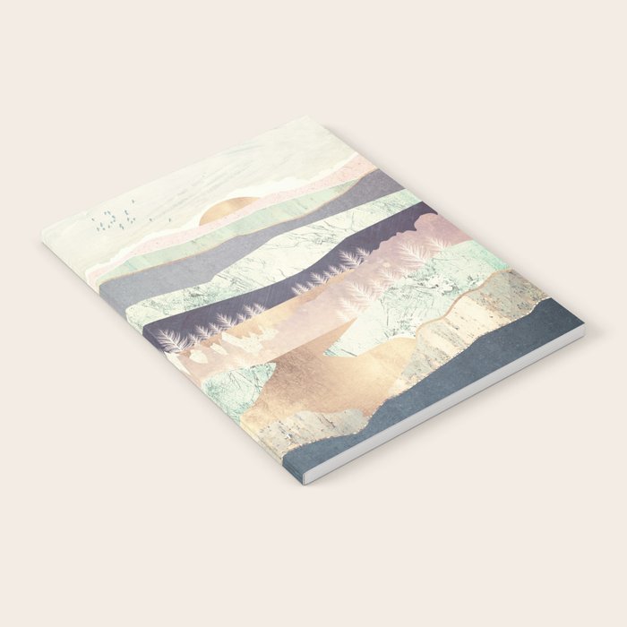 Golden Spring Reflection-Horizontal Muted Notebook