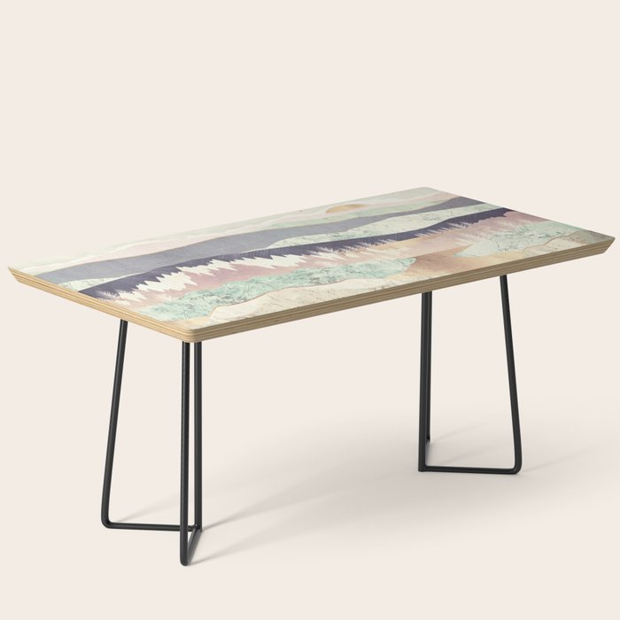 Golden Spring Reflection-Horizontal Muted Coffee Table