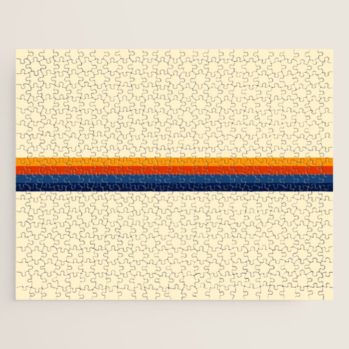 Retro Stripes Summer Of Love Jigsaw Puzzle