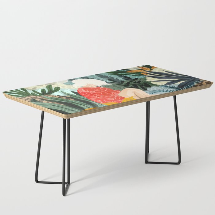 The Distracted Reader | Mindfulness Solo Travel | Bohemian Jungle Botanical Mood | Nature Book Lady Coffee Table