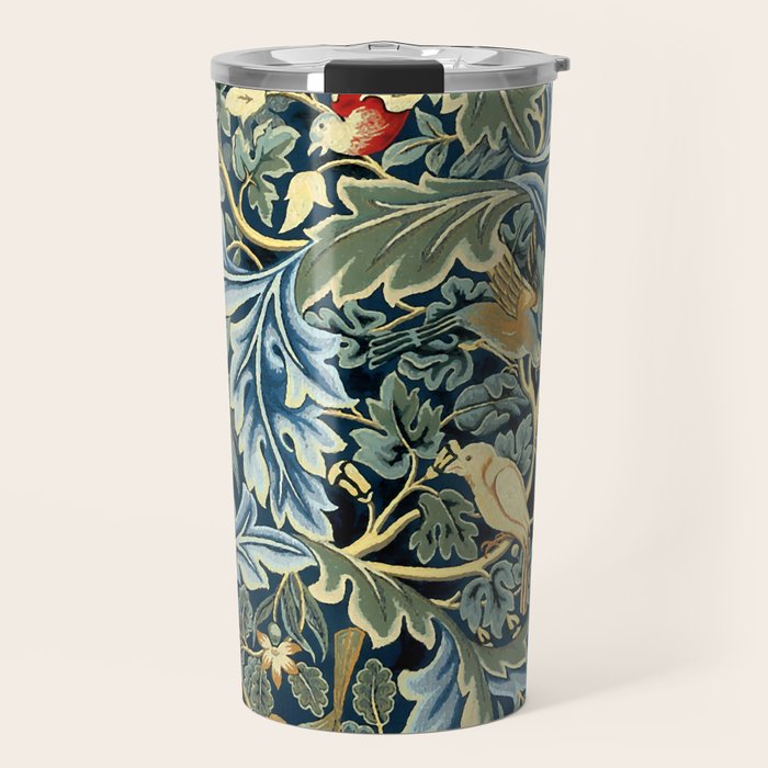 William Morris "Birds And Acanthus" Travel Mug