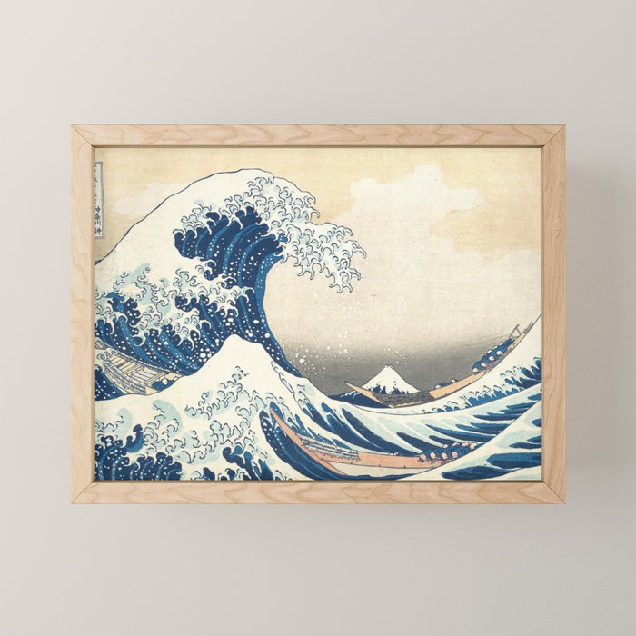 The Great Wave Off Kanagawa Mini Art Print