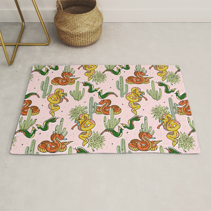 Join Or Die #Illustration #Wildlife #Pattern Rug