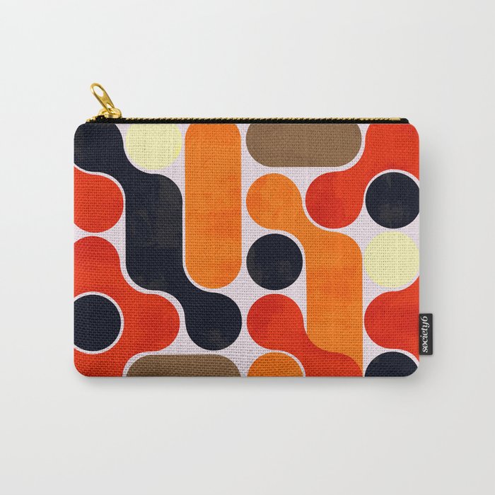 Mid-Century Geometry No4 Carry All Pouch