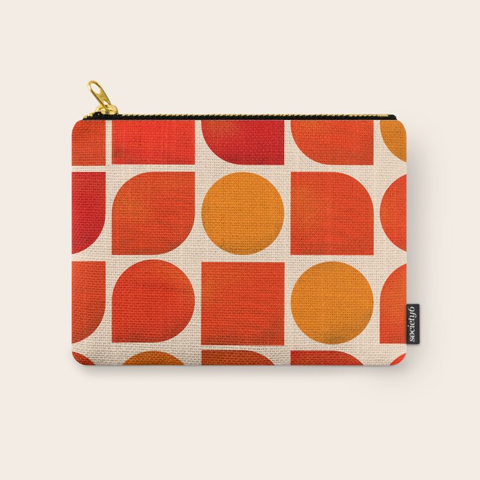 Fun Geometry - Mid-Century Abstract Carry All Pouch