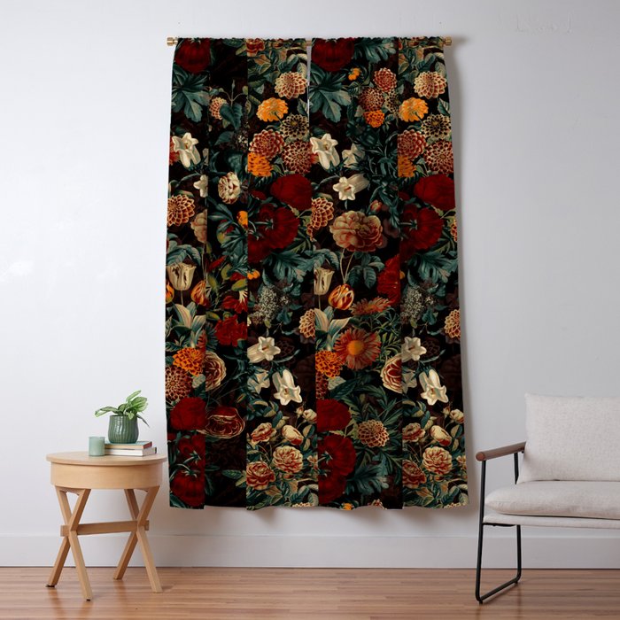 Exotic Garden - Night Xxi Window Curtain