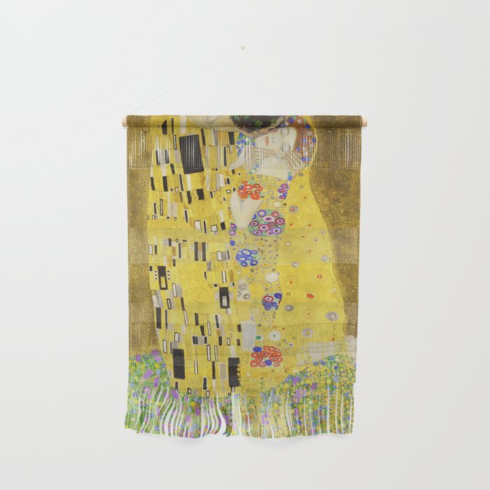 The Kiss - Gustav Klimt, 1907 Wall Hanging