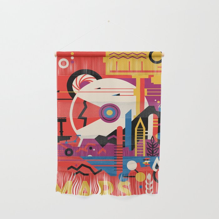 Nasa Retro Space Travel Poster #9 Mars Wall Hanging