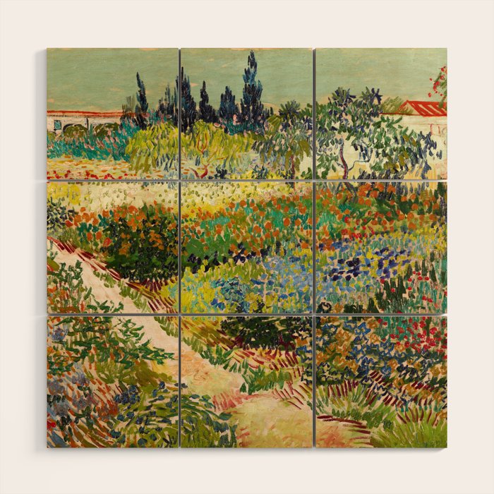 Vincent Van Gogh - Garden At Arles Wood Wall Art