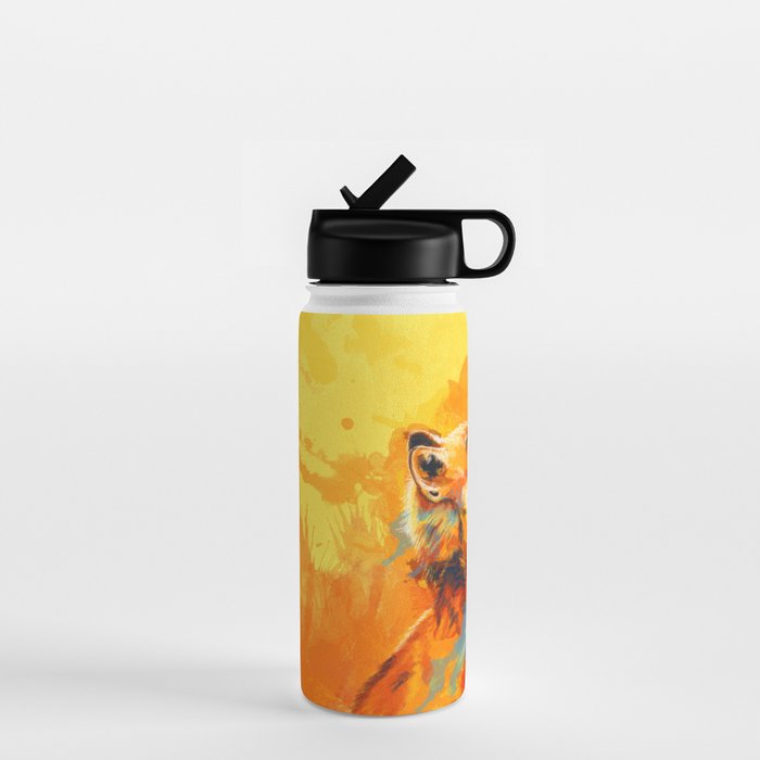 Blissful Light - Fox Portrait Water Bottle