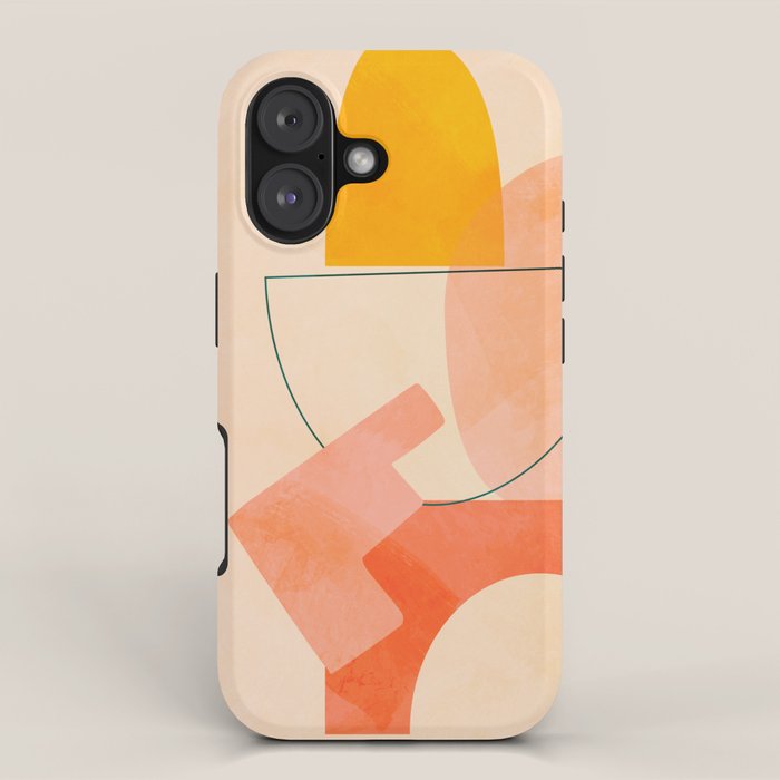 Modern Art Abstract Shapes Play 2 Iphone Case