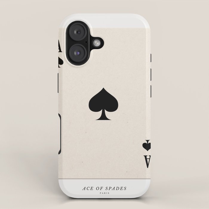 Ace Of Spades Playing Card Art Print Trendy Iphone Case