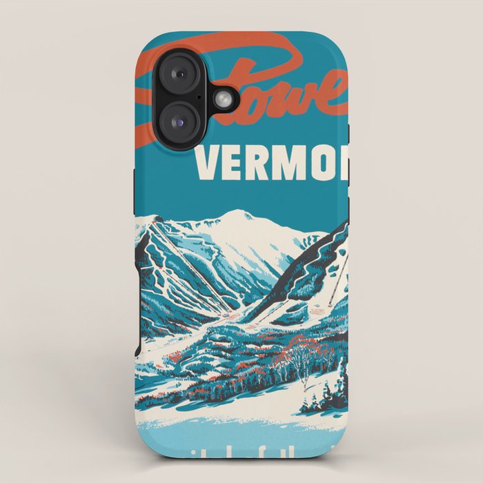 Stowe, Vermont Vintage Ski Poster Iphone Case