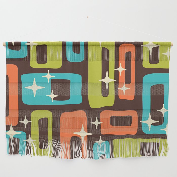 Retro Mid Century Modern Abstract Pattern 632 Wall Hanging