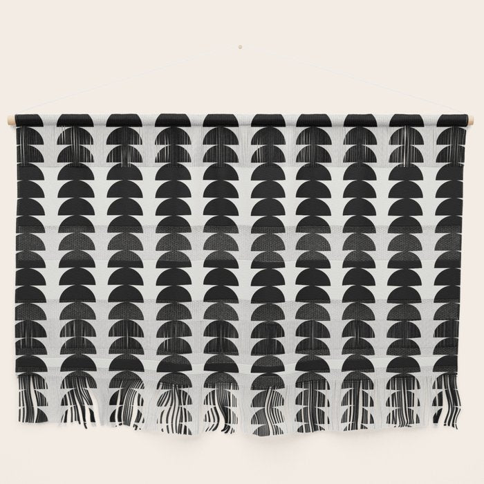 Maude Pattern - Black And White Wall Hanging