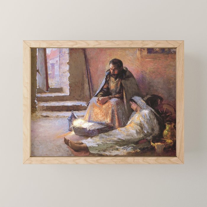 The Nativity By Gari Melchers Mini Art Print