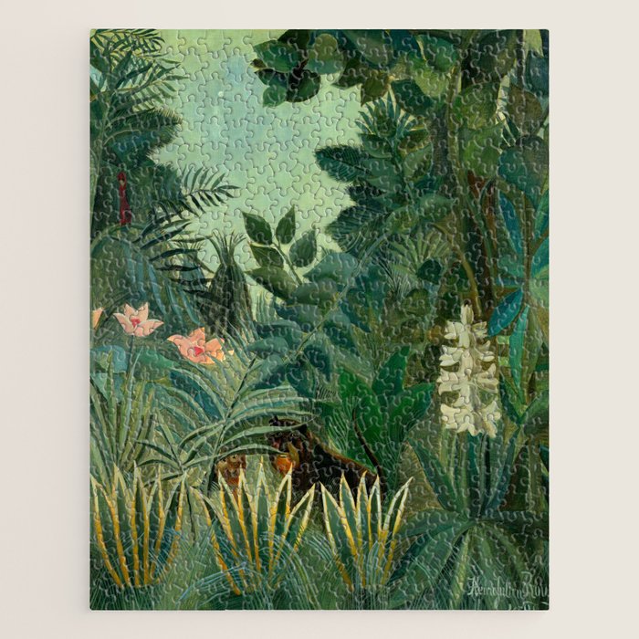 Henri Rousseau "The Equatorial Jungle" Jigsaw Puzzle