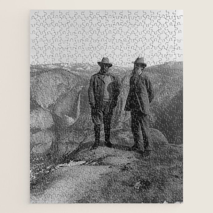 John Muir Teddy Roosevelt Yosemite National Park Jigsaw Puzzle