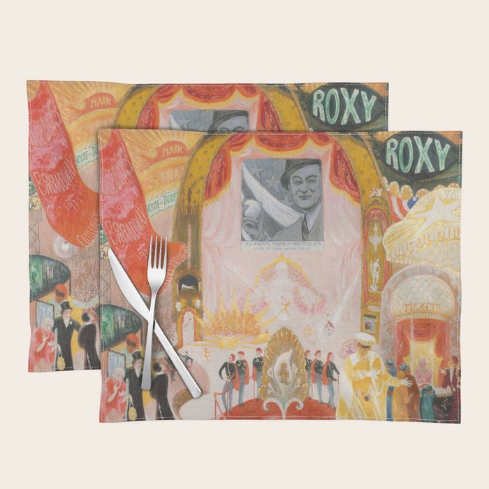 Florine Stettheimer "The Cathedrals Of Broadway" Placemat