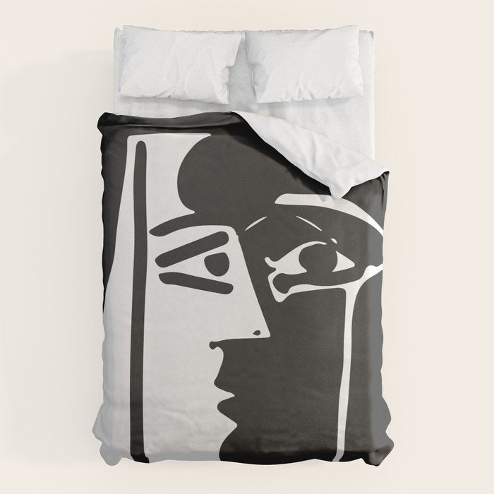 Picasso - Kiss 1979 Artwork Reproduction Duvet Cover