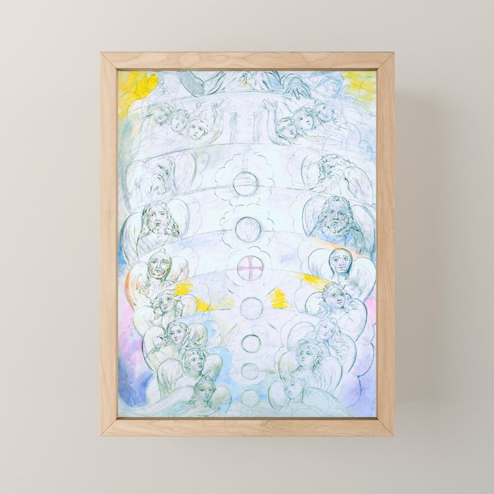 William Blake "Illustrations To Dante'S Divine Comedy - The Vision Of The Deity" Mini Art Print