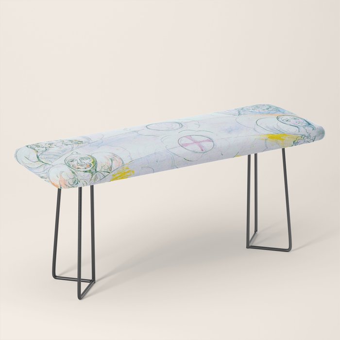 William Blake "Illustrations To Dante'S Divine Comedy - The Vision Of The Deity" Bench