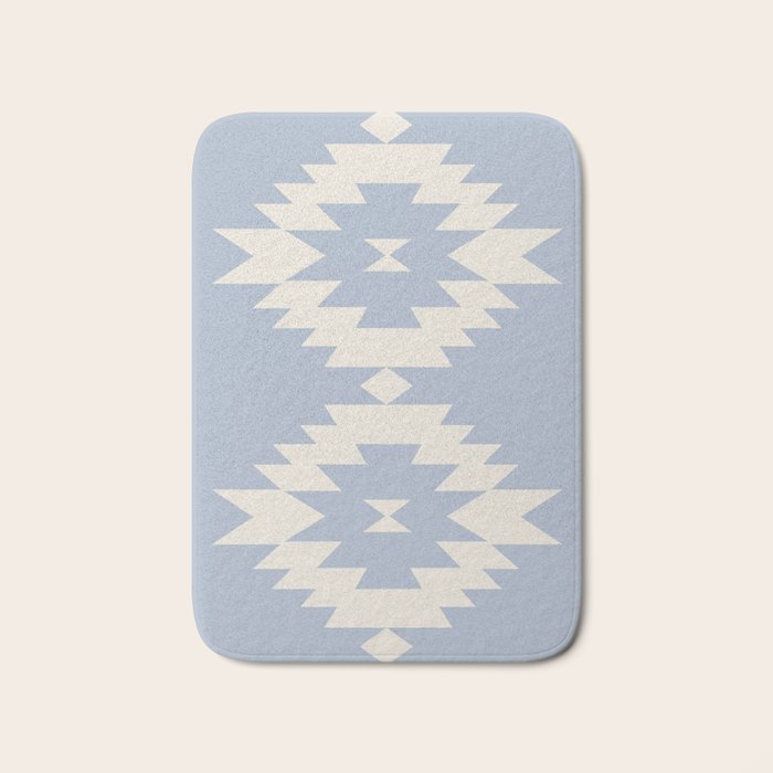 Southwestern Minimalism - Sky Blue Bath Mat