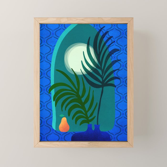 Gothic Tropics Night Scene Mini Art Print