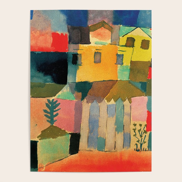 Paul Klee "Houses On The Sea 1914" Poster