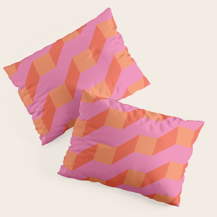 Retro Geometry Bright Pattern No10 Pillow Sham