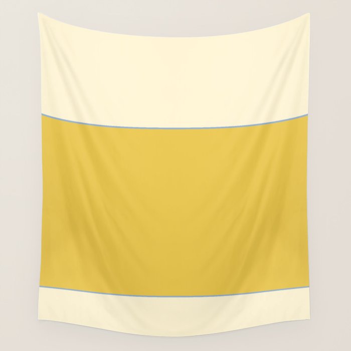 Sunshine Yellow Color Block Warm Vintage Wall Tapestry