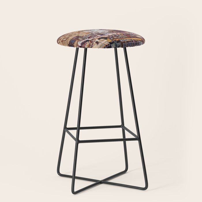 Salem Massachusetts Wharves Diagram Stool